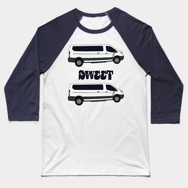 Van Sweet Van Baseball T-Shirt by stermitkermit